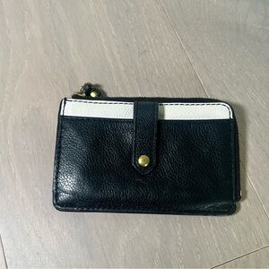 Fossil Black and White Cardholder